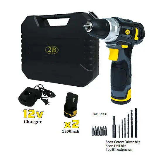 2B Pt-Cd12 Cordless Drill Driver – 12V Li-Ion 1
