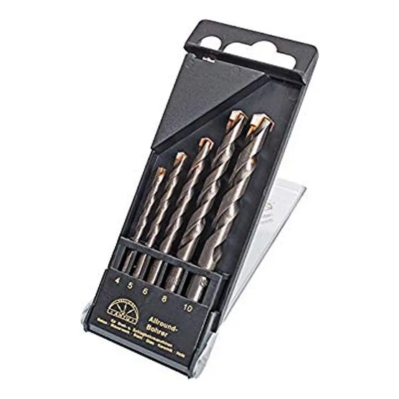 Artu Masonry Plus 5-Piece Metric Drill Bit Set – Reinforced Tungsten Carbide Tips 1
