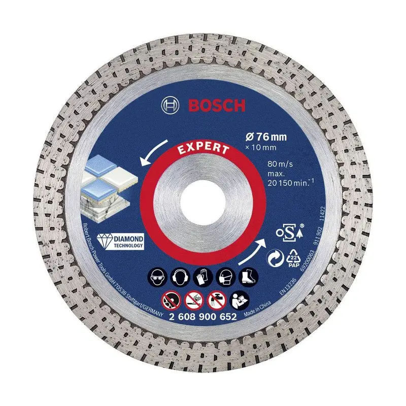 Bosch 76 Mm Continuous-Rim Diamond Tile Cutting Disc 1