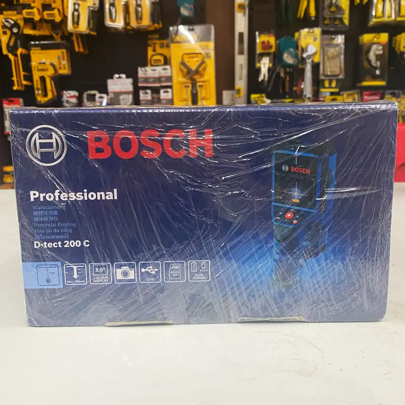 Bosch D-Tect 200 C Multi-Material Scanner For Walls And Floors – 200 Mm Detection Depth (Open Seal) 1