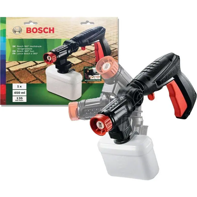 Bosch F016800536 360° Swivel Short Gun Nozzle For Aqt Series Pressure Washers 1