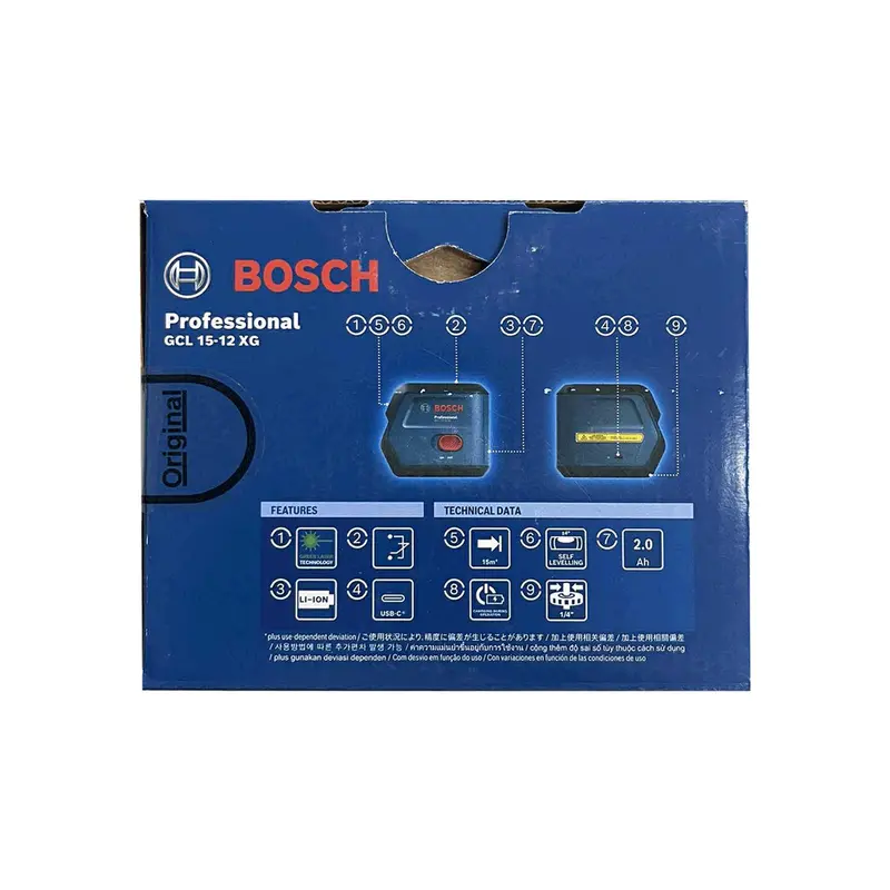 Bosch Gcl 15-12 Xg 15-Line Cross-Line Laser Level With Smart Pendulum 2