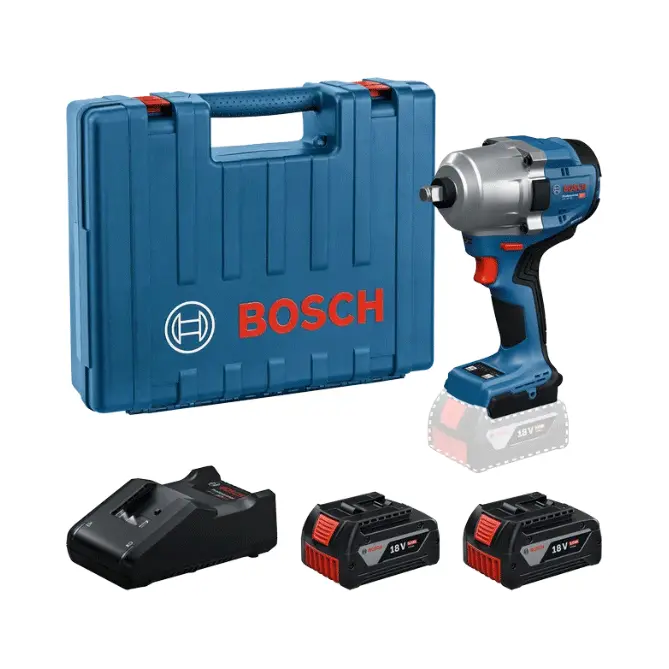 Bosch Gds 18V-780 Brushless Cordless Impact Wrench Kit – 1/2" Drive, 780Nm (With Batteries & Charger) 1