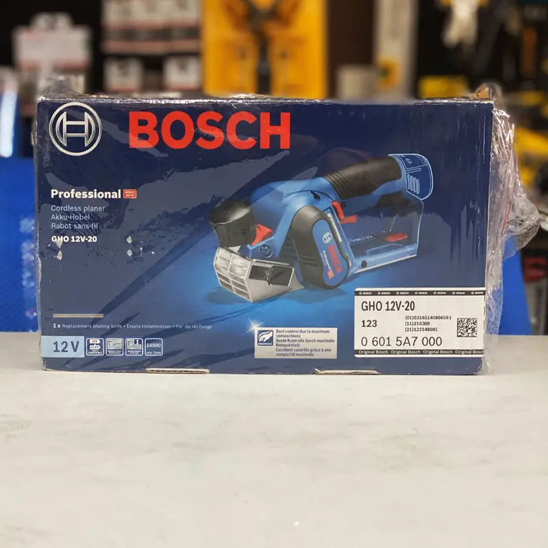 Bosch Gho 12V-20 Brushless Cordless Planer – 56 Mm Width, 12V Bare Tool (Open Seal) 1