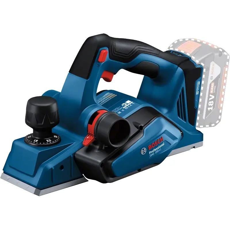 Bosch Gho 185-Li Cordless Wood Planer – 3-1/4" Width, 18V Lithium-Ion (Bare) 1