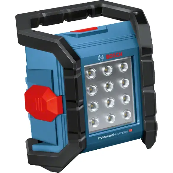 Bosch Gli 18V-1200C Cordless Flood Light – 1200-Lumen Led, 18V Rechargeable (Bare) 1