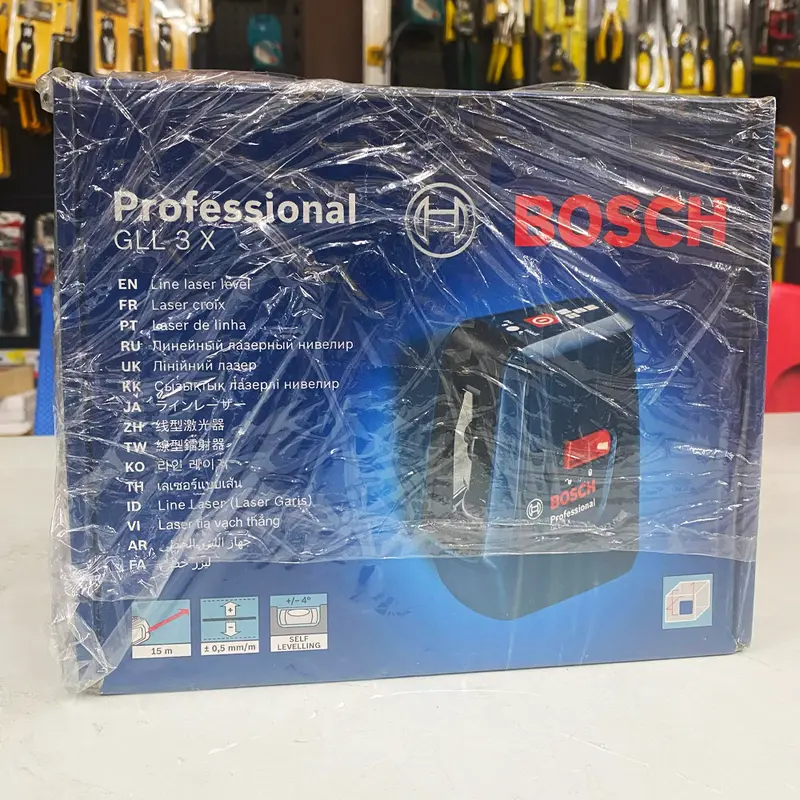 Bosch Gll 3X Cross-Line Laser Level – Triple-Beam Layout Tool With 15 M Range (Open Seal) 1