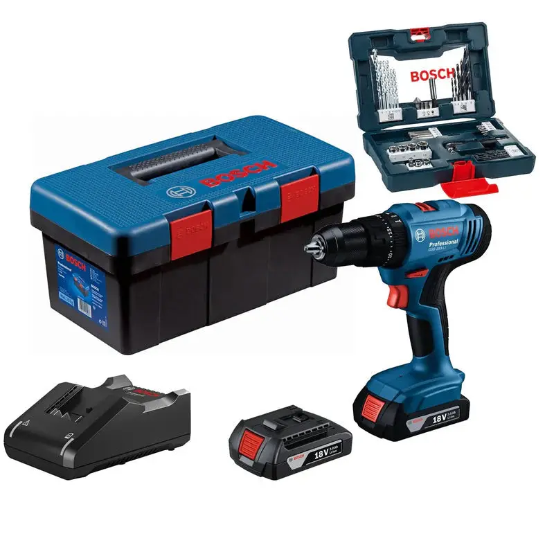 Bosch Gsb 183 18V Cordless Impact Drill Featuring 41-Piece Accessory Bundle & Durable Carry Case (06019K91K2) 1