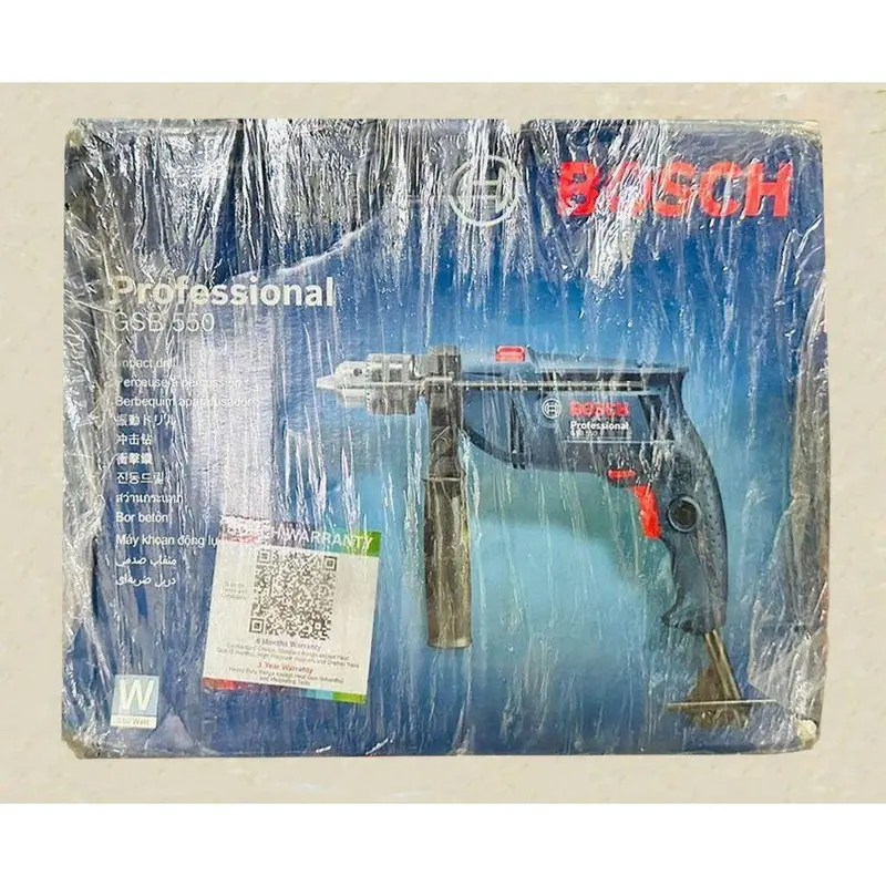 Bosch Gsb 550 13Mm Impact Hammer Drill – 550W Contractor-Grade Rotary Percussion Tool (No Box) 1