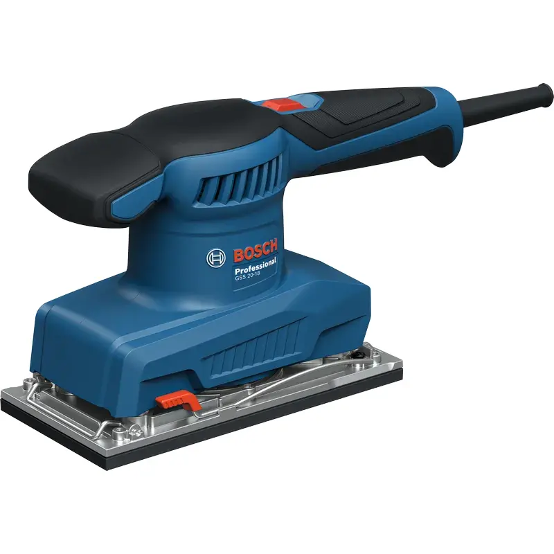 Bosch Gss 20-18 200W Orbital Sander – Compact Design, No Built-In Dust Extraction 1