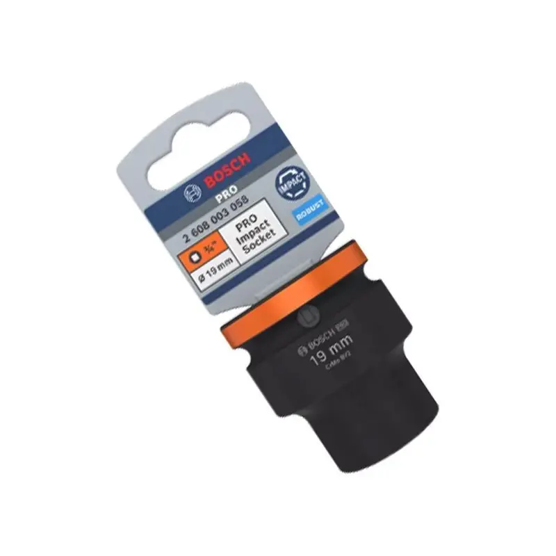 Bosch Pro 3/4" Drive Standard Impact Socket – Single Orange-Anodized Unit 1