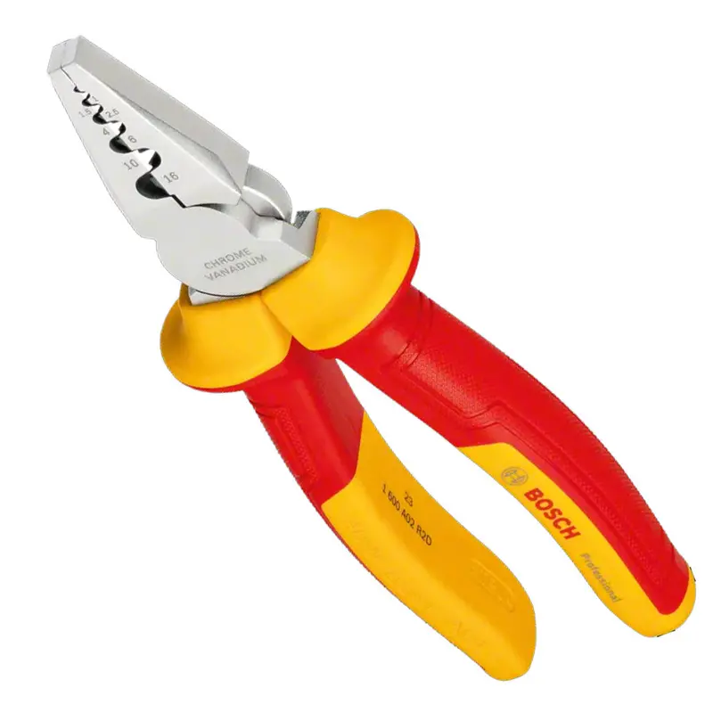 Bosch Vde 180Mm Crimping Pliers For Secure Wire Terminal Connections 1