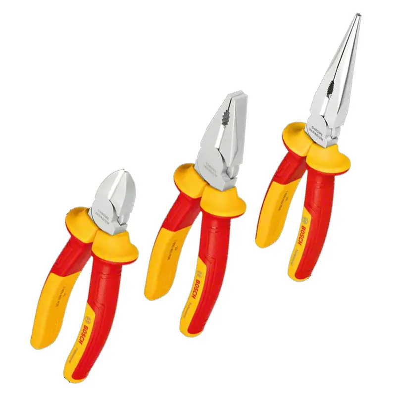 Bosch Vde 3-Piece Professional Plier Set For Electricians 1