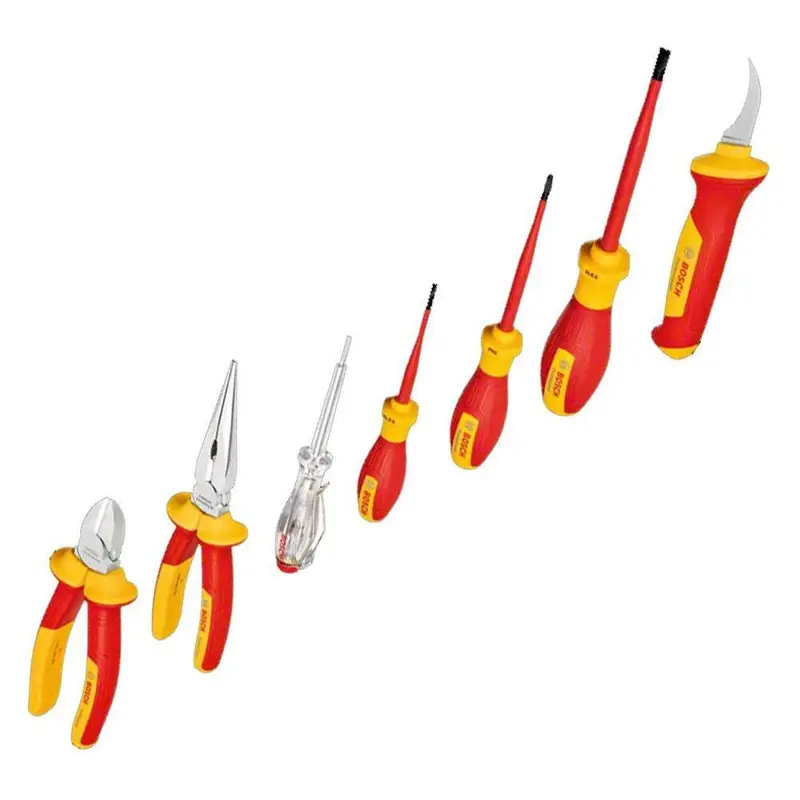 Bosch Vde 7-Piece Comprehensive Electrician’S Tool Set 1