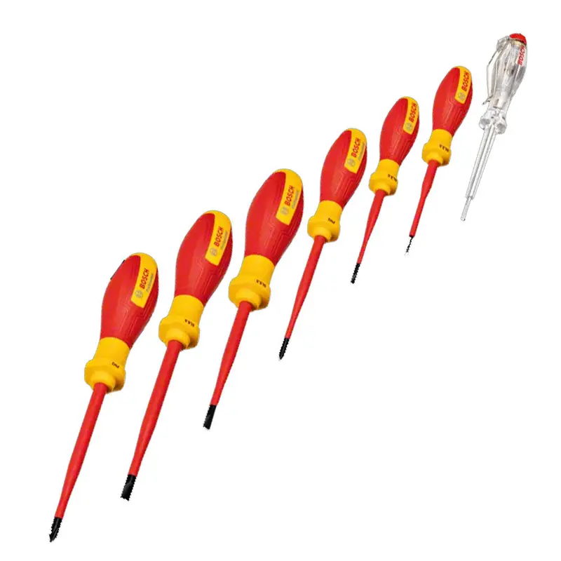 Bosch Vde 7-Piece Slotted & Philips Screwdriver Set – Fully Insulated (1600A02Nf7) 1