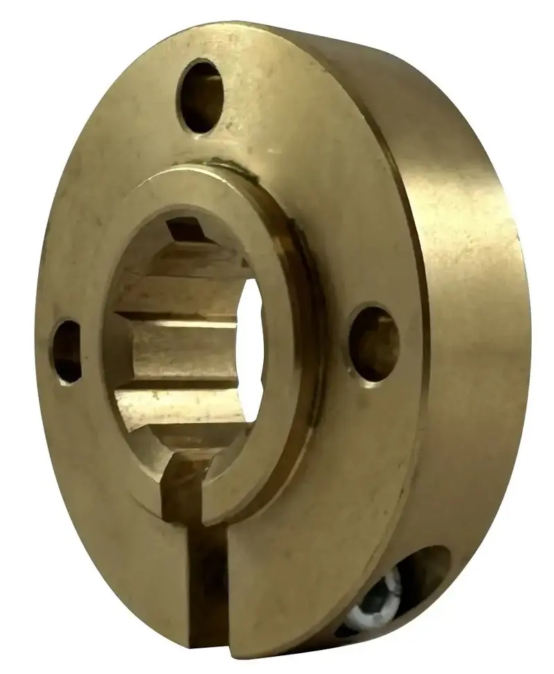 Brass Clamp Collar For 34Mm Splined Shaft (6-Spline) 1