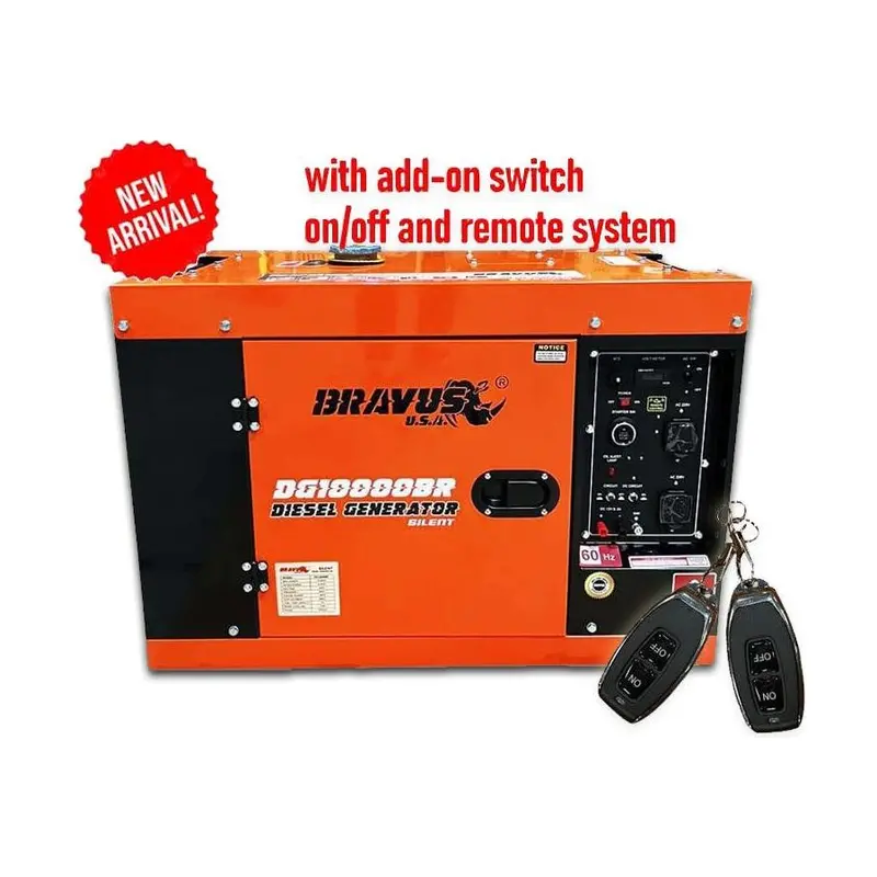 Bravus Dg10000Br.2 Silent Diesel Generator – 10 Kva With Remote Control & Toggle Switch 1