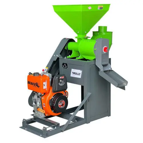 Brolly 6N70 Rice Mill With Integrated 12Hp Diesel Engine 1