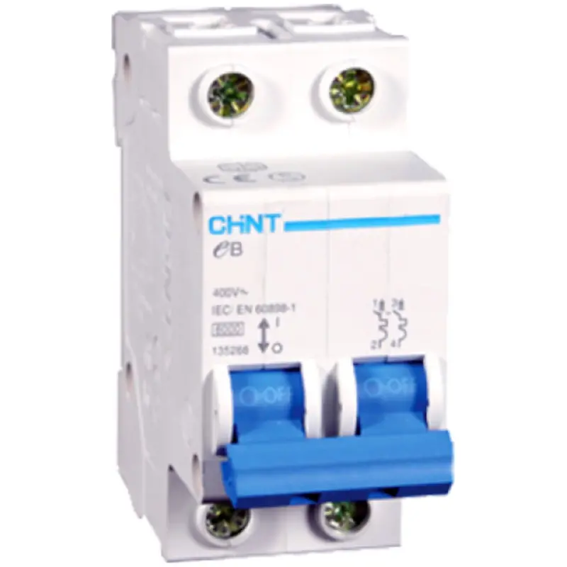 Chint Ebg 2P Mcb – 6Ka, 400V Ac, Enhanced Short-Circuit Protection 1