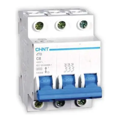 Chint Ebg 3P Miniature Circuit Breaker – 6Ka, 400V Ac, Balanced Load Handling 1