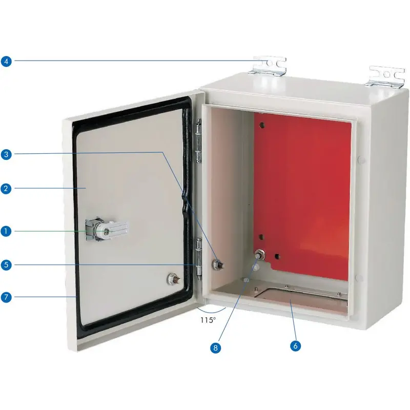 Chint Heavy-Duty Metal Electrical Enclosure – Din Rail Compatible 1