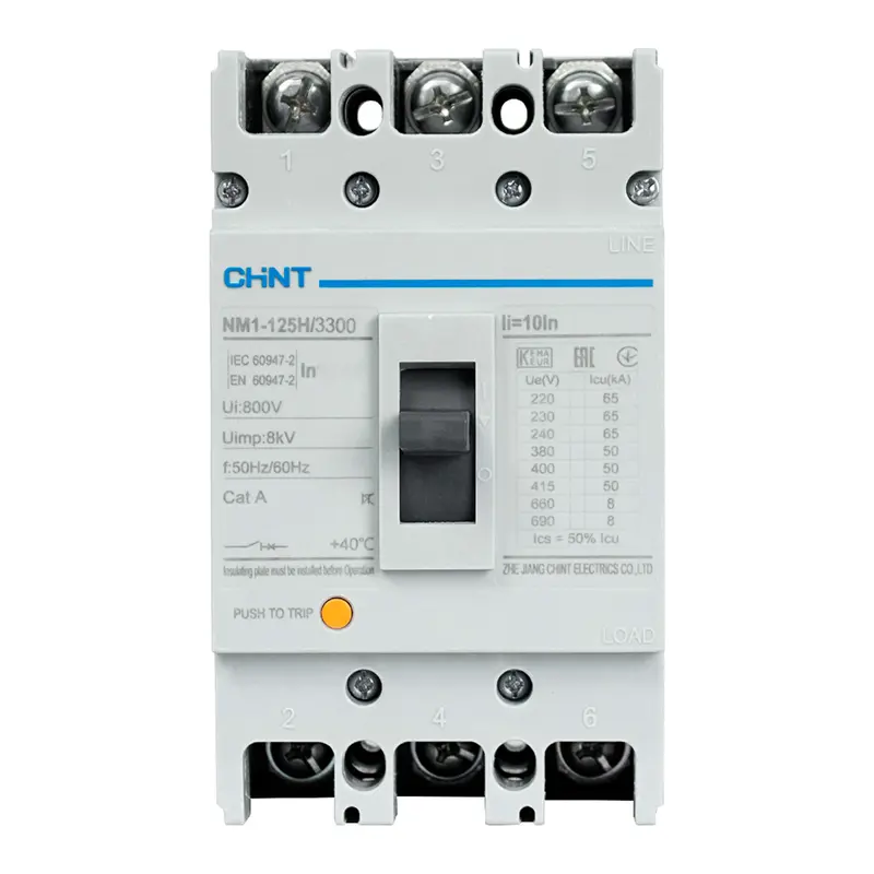 Chint Nm1-125H & Nm1-250H 3-Pole Mccb – Type H Series, High Interrupt Rating 1