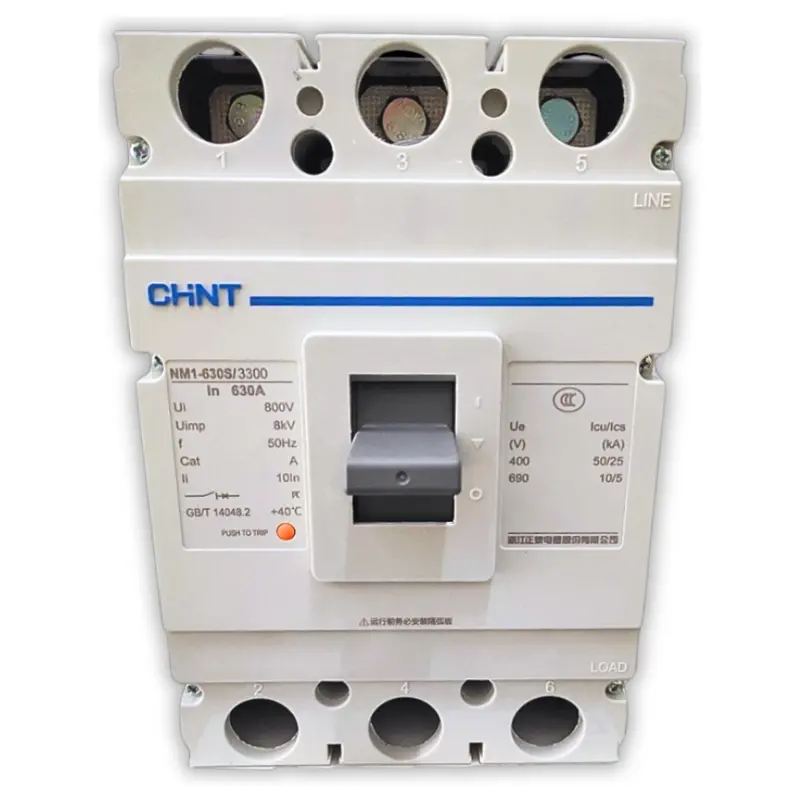 Chint Nm1-630S/3300 3-Pole Moulded Case Circuit Breaker – Type S, 630A Performance 1