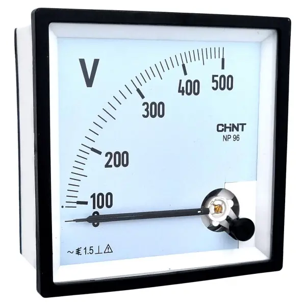 Chint Np96-V Analog Panel Voltmeter – 96Mm Mounting Size 1
