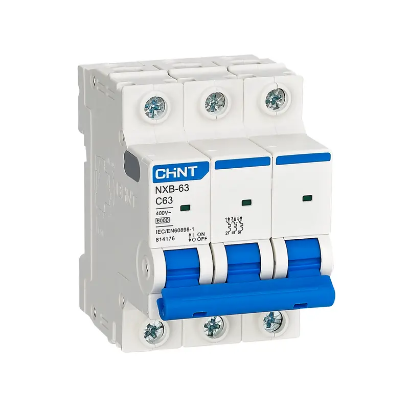 Chint Nxb-63 Three-Pole Mcb – 6Ka, 380–415V Ac Industrial Grade 1