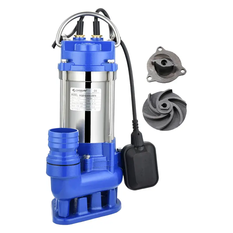 Dayuan Wqd7-8-0.75Fqg Stainless Steel Submersible Sewage Cutter Pump – 1 Hp 1