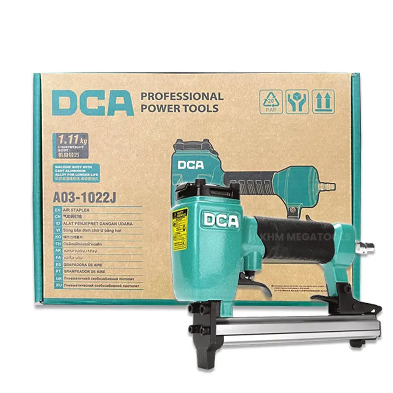 Dca A03-1022J Pneumatic Stapler — Heavy-Duty Air-Powered Staple Gun 1