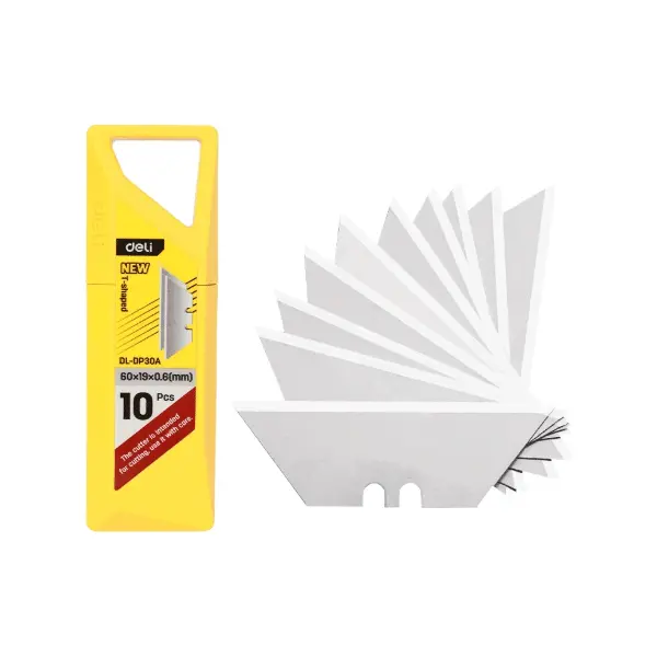 Deli 10-Pack Standard Utility Knife Blades – Edl-Dp30A 1