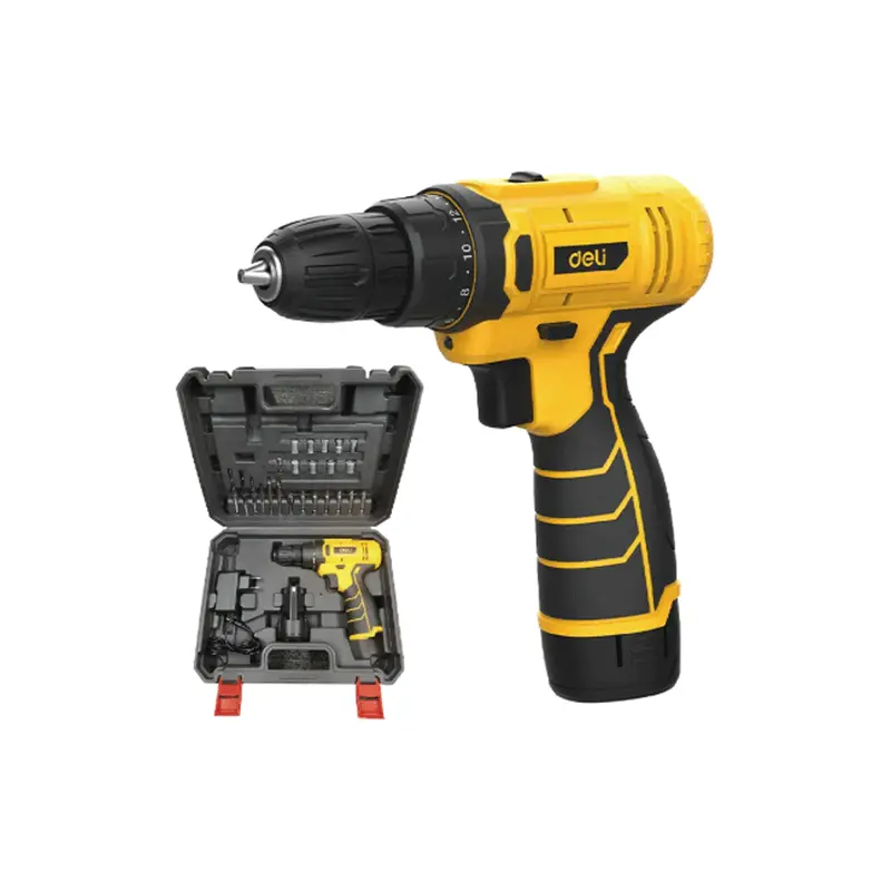 Deli 12V Brushless Cordless 3/8" Drill - Edl-Dz12-6A2 1