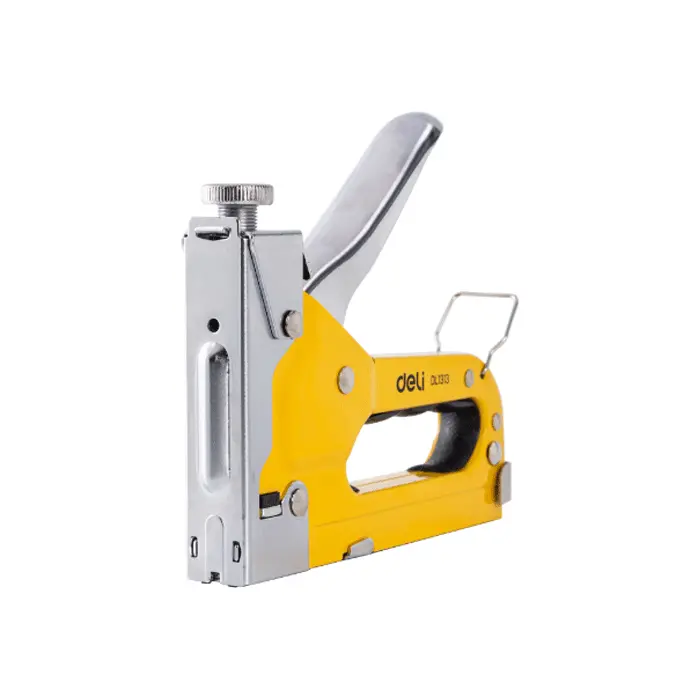 Deli 3-In-1 Manual Staple Gun – Adjustable Depth & Ergonomic Grip – Edl1313 1