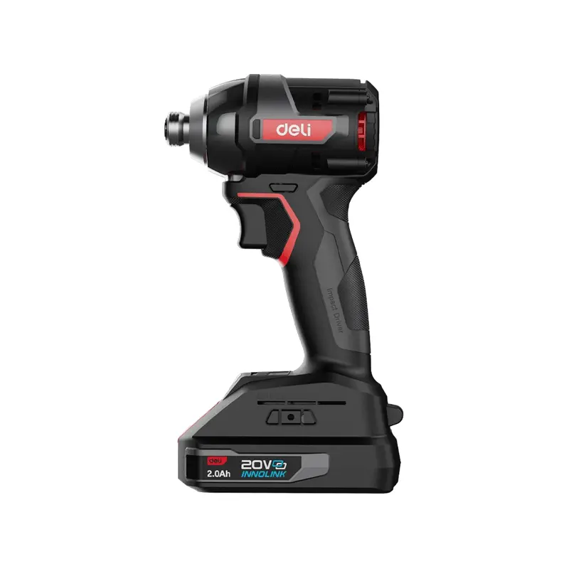 Deli Ede-Qz20-1D2 20V Cordless Impact Driver — 1/4" Hex, 200 N·M Torque 1