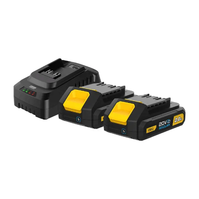 Deli Edl-Cm20A2E 20V 2.0Ah Battery + Charger Combo Kit 1