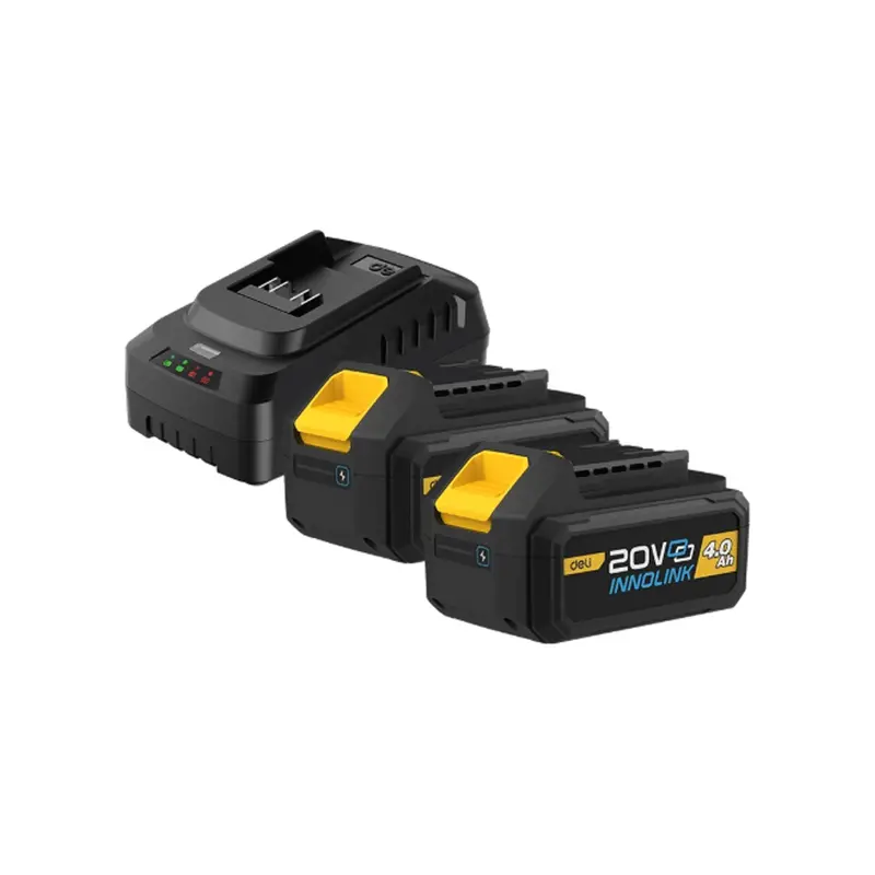 Deli Edl-Cm20A4E 20V 4.0Ah Dual-Battery + Charger Starter Set 1