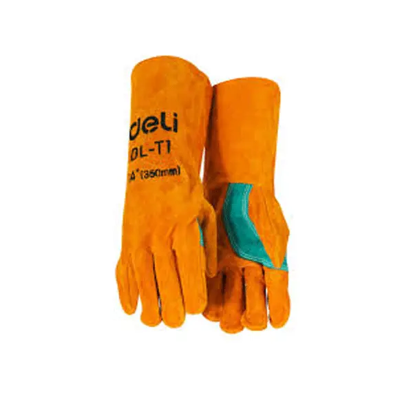Deli Edl-T1 Welding Glove – Heat-Resistant 14-Inch Protective Handwear 1