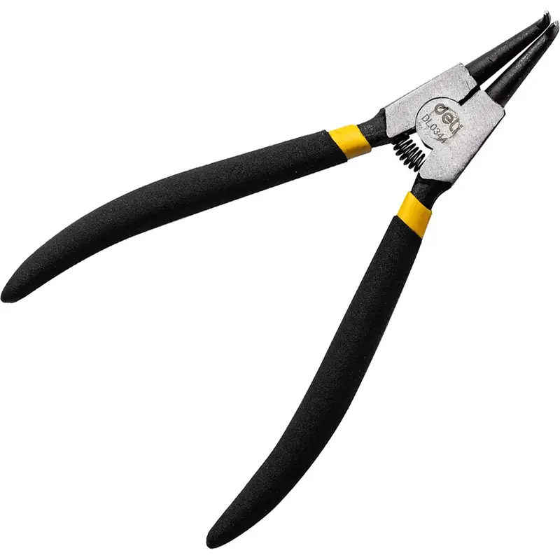 Deli Edl0344 External Bent Circlip Pliers With Ergonomic Leverage Design 1