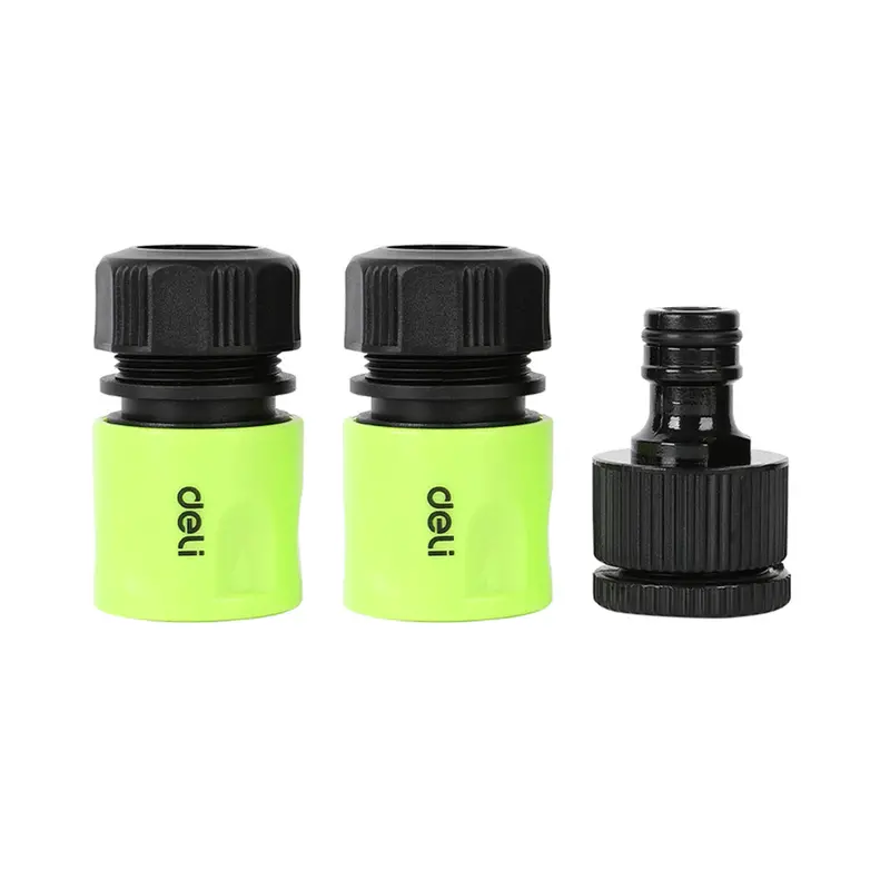 Deli Edl8799 3-Piece Quick-Connect Hose Fitting Kit 1