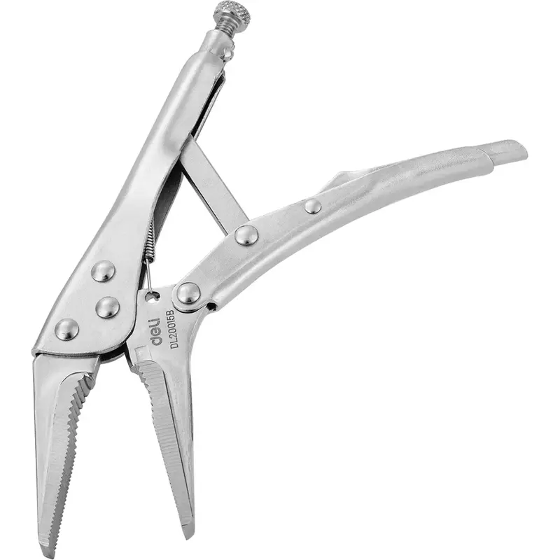 Deli Long-Nose Locking Pliers – 8-Inch – Edl109209Z & Edl20015B 1