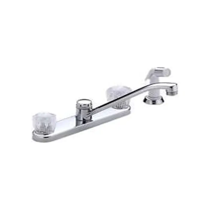 Delta Two-Handle Kitchen Faucet With Acrylic Knobs 1