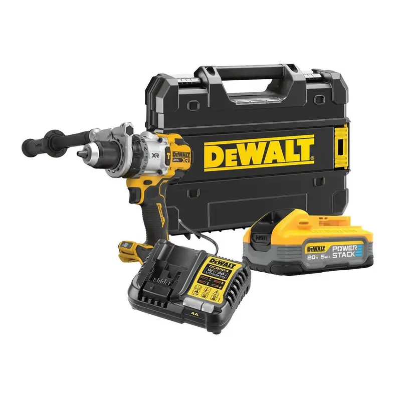 Dewalt Dcd1007H1T Brushless Cordless Hammer Drill/Driver – 20V Max (Complete Kit) 1