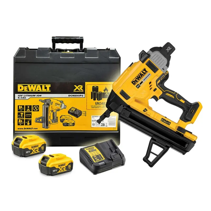 Dewalt Dcn890P2 Cordless Concrete Nailer – 18V/20V Lithium-Ion Kit 1