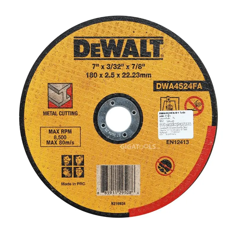 Dewalt Dwa4524Faia-B1 7-Inch Abrasive Cutting Disc – General Purpose 1