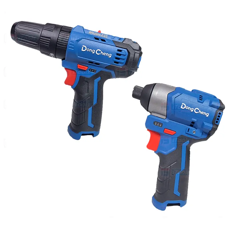Dong Cheng 12V Brushless Combo Kit – Hammer Drill + Impact Driver With 2.0 Ah Battery 1