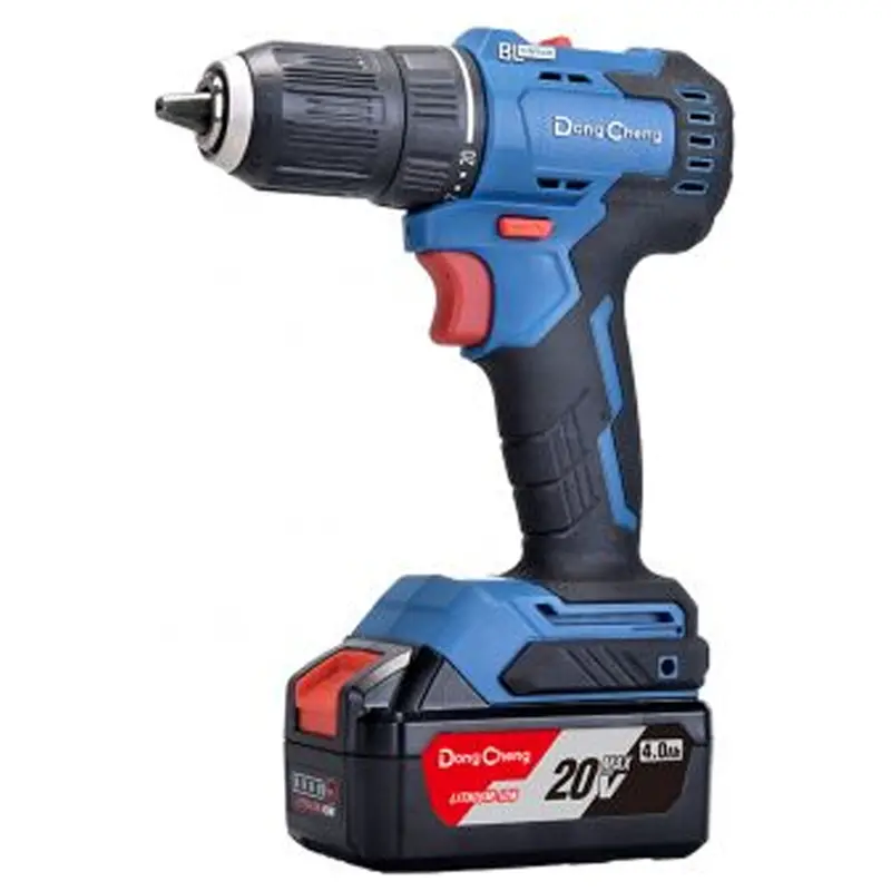 Dong Cheng Dcjz2060Iem 20V Cordless Brushless Hammer Drill With 4.0Ah Battery Pack 1
