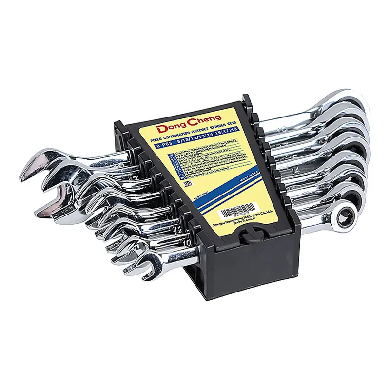 Dong Cheng Dcrs8 8-Piece Ratcheting Combination Spanner Set 1