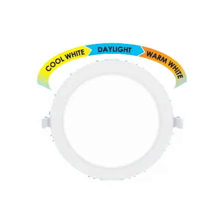 Firefly 3-Cct Recessed Slim Downlight – Round Design 1