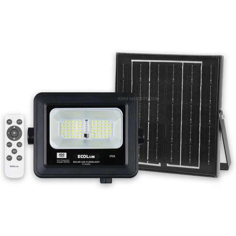 Firefly Cfl52 Solar-Powered Led Floodlight With Integrated Panel 1